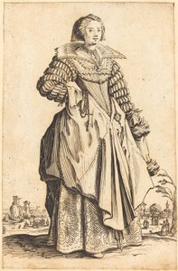 Noble femme avec grand col - Jacques Callot