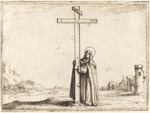 Nonne embrassant la Sainte Croix