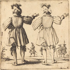 Officier avec Plume, Vu de Dos