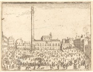 Piazza Publicca, Sienne - Jacques Callot