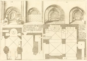 Plan et Élévation de la Chapelle de Godefroy de Bouillon