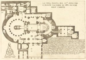 Plan du Saint-Sépulcre et du Mont Calvaire - Jacques Callot