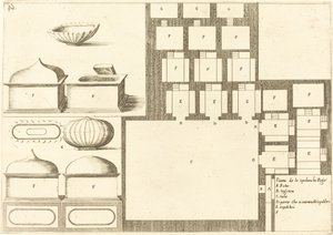 Plan de la Spelunche Regee - Jacques Callot