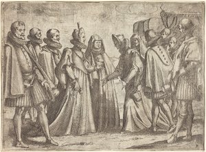 Réception à Mantoue [recto] - Jacques Callot