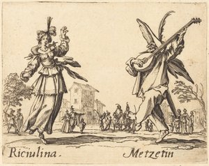Riciulina et Metzetin - Jacques Callot