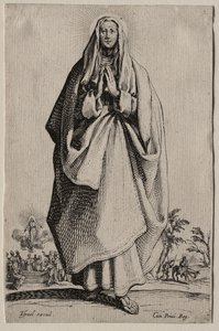 Salvatoris Beatae Mariae Virginis Sanctorum Apostolorum Icones/Les Grands Apôtres : La Sainte Vierge - Jacques Callot