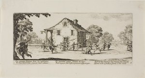 Scène de pillage, planche 4 des Misères de la guerre - Jacques Callot