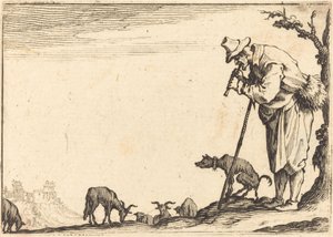 Berger jouant de la flûte, c. 1617