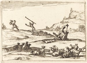 Bergers défendant leurs troupeaux - Jacques Callot