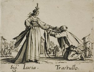 Signora Lucia - Trastullo, planche 21 des Balli di Sfessania