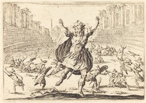 Escarmouche dans un cirque romain, vers 1622 - Jacques Callot