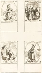 Sainte Agnès; Le Mariage de la Vierge; Saint Ildefonse; Saint Timothée - Jacques Callot