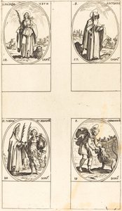 Saint Antoine ; Sainte Prisca ; Saint Germanicus ; Saints Fabien et Sébastien
