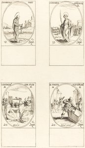 St. Ferréol, St. Janvier, St. Eustache et ses enfants, Sts. Fausta et Évélasius - Jacques Callot
