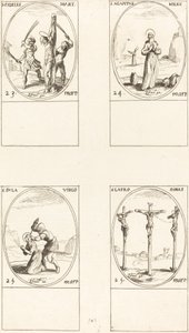 Saint Fidèle; Saint Agapet; Sainte Dula; Saint Latro Dimas - Jacques Callot