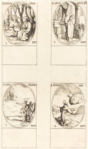 Saint Gilles; Saint Loup; Sainte Anne; Saint Nonnosus - Jacques Callot
