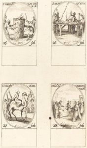 Saint Nicéphore; Saint Nestor; Saint Julien; Translation de Saint Augustin - Jacques Callot