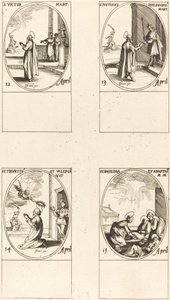 St. Victor; St. Justinus; Sts. Tiburtius et Valerianus; Sts. Basilissa et Anastasia