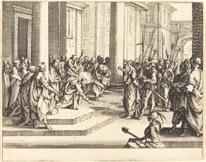 Lapidation de Jésus - Jacques Callot