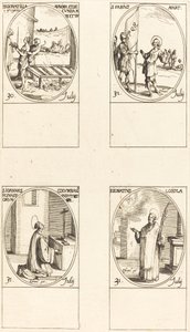 Sts. Donatilla, Maxima et Secunda; St. Fabius; St. Jean Colombini; St. Ignace de Loyola - Jacques Callot
