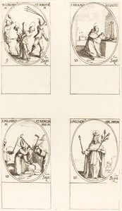 Saints Gorgonius et Dorothée; Saint Nicolas de Tolentino; Saints Polianus et Némésian; Saint Pul - Jacques Callot
