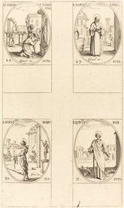 Saints Simon et Jude, apôtres; Saint Narcisse; Saint Marcellus; Saint Quentin - Jacques Callot