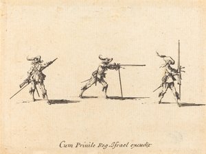Prise de Position de Tir avec le Mousquet - Jacques Callot
