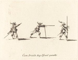 Prise de Position de Tir avec le Mousquet - Jacques Callot