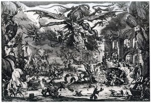Tentation de Saint Antoine, c1615-1635, 1924 - Jacques Callot