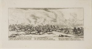 La bataille, troisième planche des Misères de la guerre