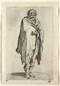 Les Mendiants : Mendiant sans chapeau ni chaussures, vers 1623