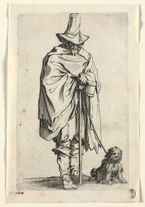 Les mendiants : Aveugle avec son chien