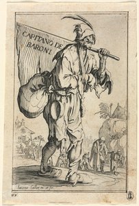 Les Mendiants : Frontispice : Capitaine des Barons, vers 1623 - Jacques Callot