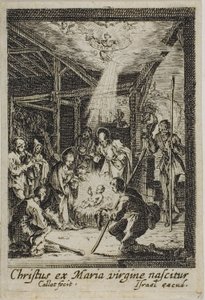 La naissance de Jésus, tirée de La vie de la Vierge - Jacques Callot