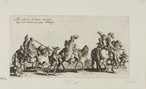 Les Bohémiens en marche, des Bohémiens - Jacques Callot