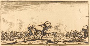 Le combat de cavalerie avec pistolets