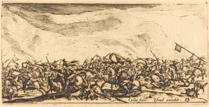 Le combat de cavalerie avec des épées