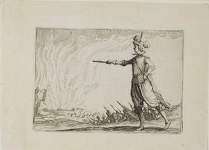 Le commandant à pied, extrait des Caprices - Jacques Callot
