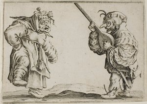 Les danseurs avec le luth, des Caprices