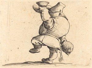 Le Buveur, vue de dos - Jacques Callot