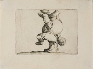 Le Buveur vu de dos, de Varie Figure Gobbi - Jacques Callot