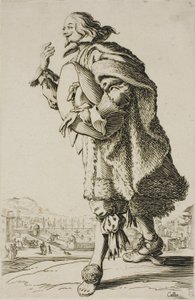 Le général qui salue en tenant son chapeau sous le bras, planche 2 de La Noblesse - Jacques Callot