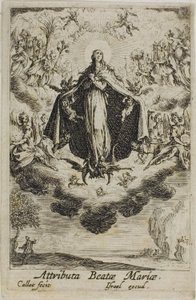 La glorification de la Vierge, extrait de La vie de la Vierge - Jacques Callot
