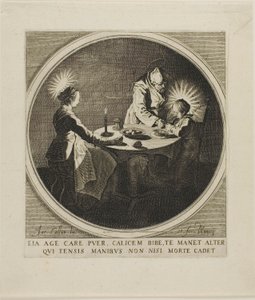 La Sainte Famille à table - Jacques Callot