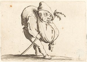 Le Bossu avec une Canne