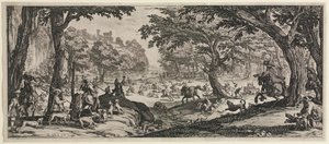 La grande chasse, 1619 - Jacques Callot