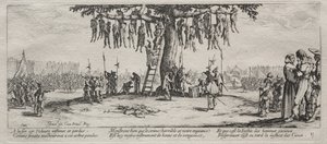 Les Grandes Misères de la guerre: La Pendaison, 1633