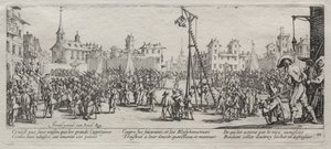 Les Grandes Misères de la Guerre : Le Strappado, 1633 - Jacques Callot
