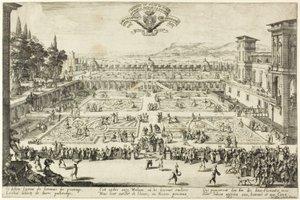 Les jardins du palais à Nancy - Jacques Callot