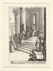 La Présentation de la Vierge, no.3 de La Vie de la Vierge - Jacques Callot